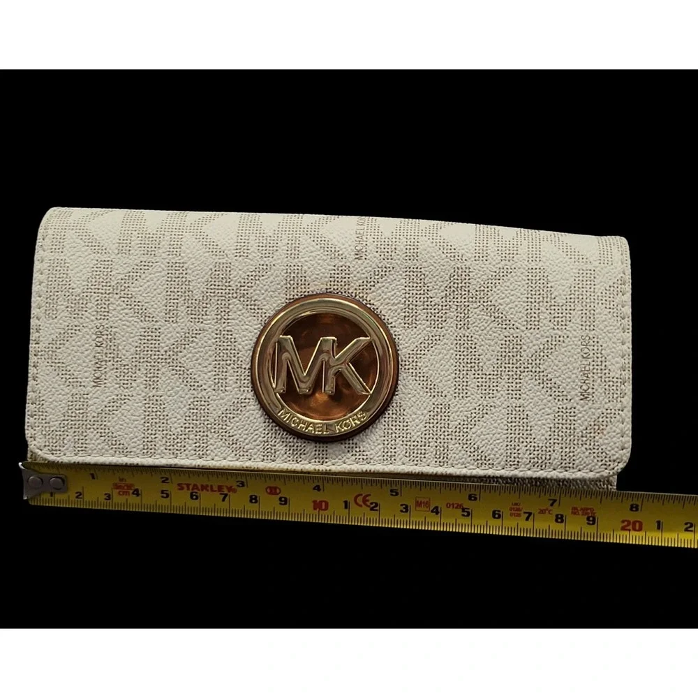 Michael Kors - Fulton White‎ Leather Wallet